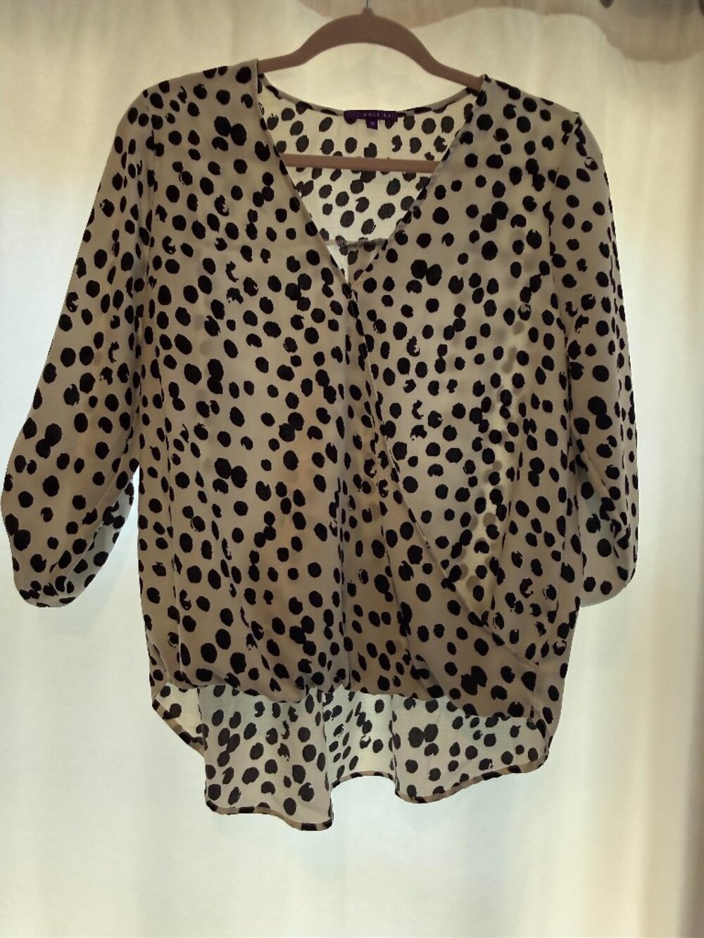 White and black blouse